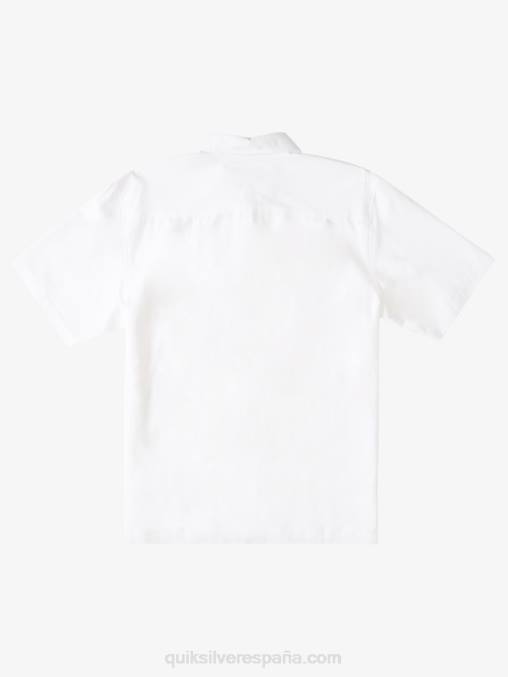 blanco camisa antiarrugas premium waterman tahiti palms D6T4D867 hombres Quiksilver