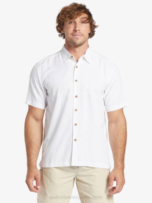 blanco camisa antiarrugas premium waterman tahiti palms D6T4D867 hombres Quiksilver