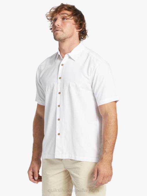 blanco camisa antiarrugas premium waterman tahiti palms D6T4D867 hombres Quiksilver