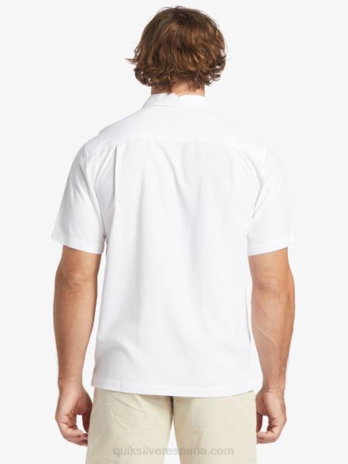 blanco camisa antiarrugas premium waterman tahiti palms D6T4D867 hombres Quiksilver
