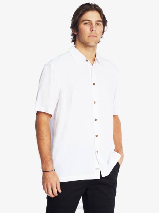 blanco camisa antiarrugas premium waterman tahiti palms D6T4D867 hombres Quiksilver