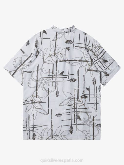 blanco camisa de manga corta waterman paddle out D6T4D1416 hombres Quiksilver