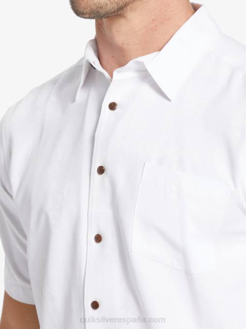 blanco camisa manga corta waterman manele bay D6T4D799 hombres Quiksilver