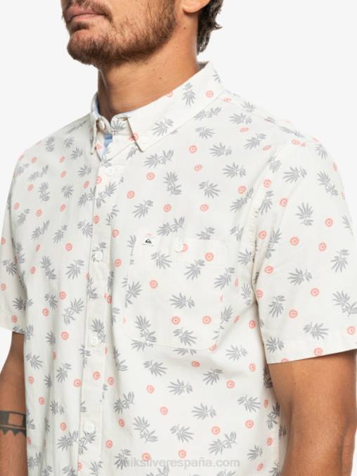 blanco del océano del océano al paraíso camiseta de manga corta D6T4D1390 hombres Quiksilver
