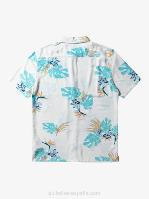 blanco nieve floral ss la camisa floral de manga corta D6T4D650 hombres Quiksilver