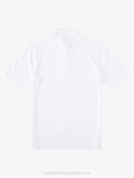 blanco polo de manga corta waterman waterpolo D6T4D246 hombres Quiksilver