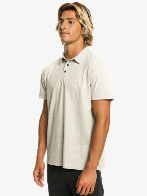 brezo gris claro polo de manga corta crucero al atardecer D6T4D475 hombres Quiksilver