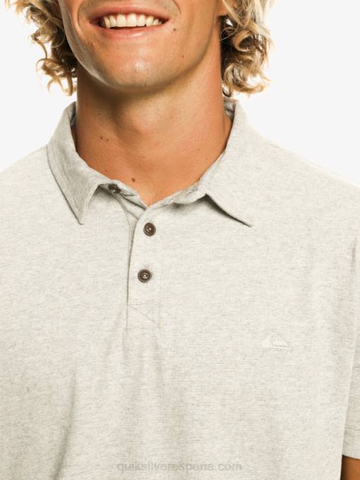 brezo gris claro polo de manga corta crucero al atardecer D6T4D475 hombres Quiksilver