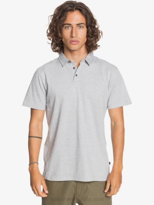 brezo gris claro polo de manga corta de crucero de sol todos los días D6T4D1552 hombres Quiksilver