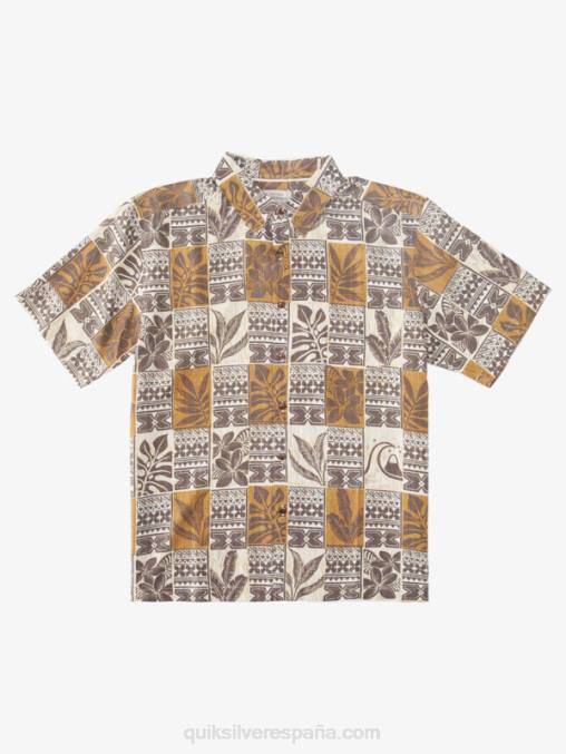 cajas de hojas de arroz integral camisa hawaiana cajas de hojas de waterman D6T4D918 hombres Quiksilver