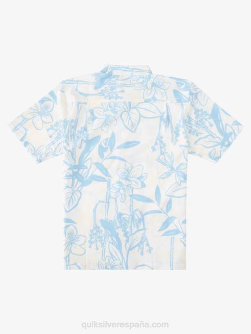 caminos sueltos blancos camisa hawaiana de formas sueltas de waterman D6T4D1327 hombres Quiksilver