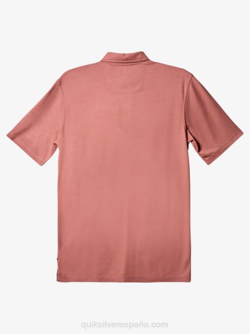 ceniza rosa polo de manga corta waterman waterpolo D6T4D249 hombres Quiksilver