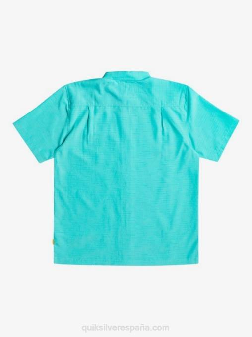centinela azul turquesa camisa antiarrugas premium waterman centinela D6T4D1308 hombres Quiksilver