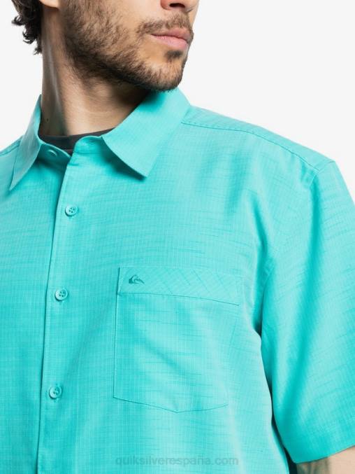 centinela azul turquesa camisa antiarrugas premium waterman centinela D6T4D1308 hombres Quiksilver