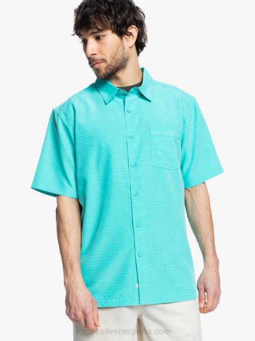 centinela azul turquesa camisa antiarrugas premium waterman centinela D6T4D1308 hombres Quiksilver