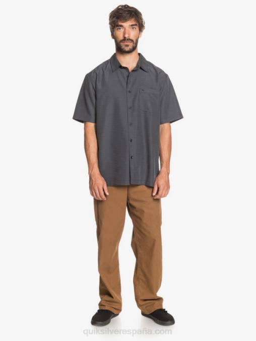 centinela negra camisa antiarrugas premium waterman centinela D6T4D1303 hombres Quiksilver