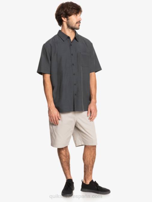 centinela negra camisa antiarrugas premium waterman centinela D6T4D1303 hombres Quiksilver