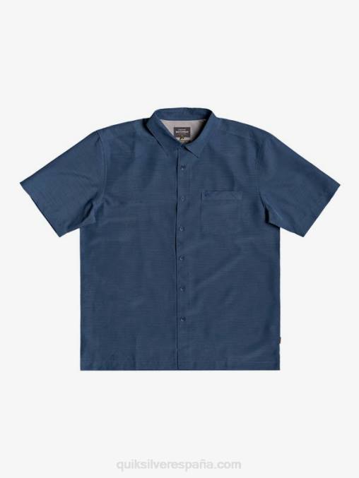 centinella azul marino de medianoche camisa antiarrugas premium waterman centinela D6T4D1304 hombres Quiksilver