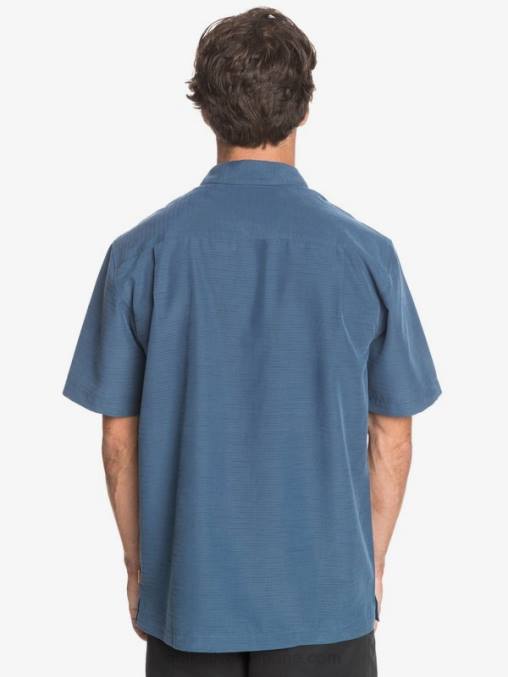 centinella azul marino de medianoche camisa antiarrugas premium waterman centinela D6T4D1304 hombres Quiksilver