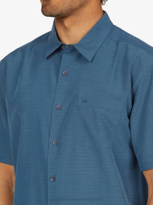 centinella azul marino de medianoche camisa antiarrugas premium waterman centinela D6T4D1304 hombres Quiksilver