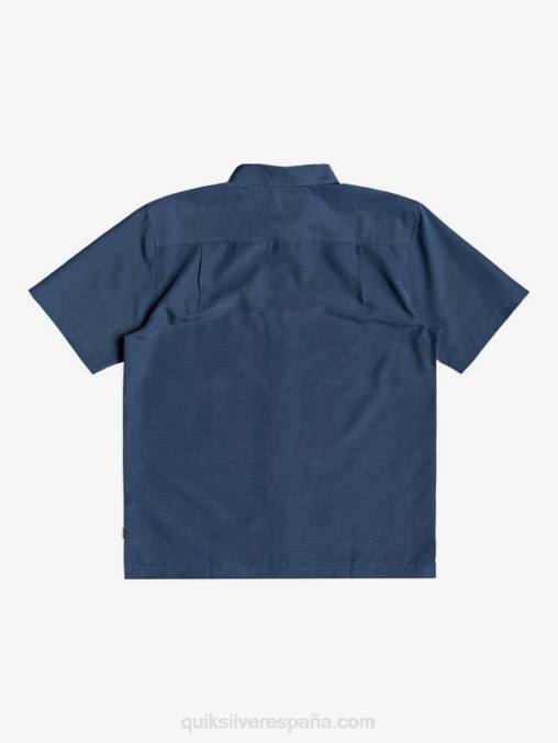 centinella azul marino de medianoche camisa antiarrugas premium waterman centinela D6T4D1304 hombres Quiksilver