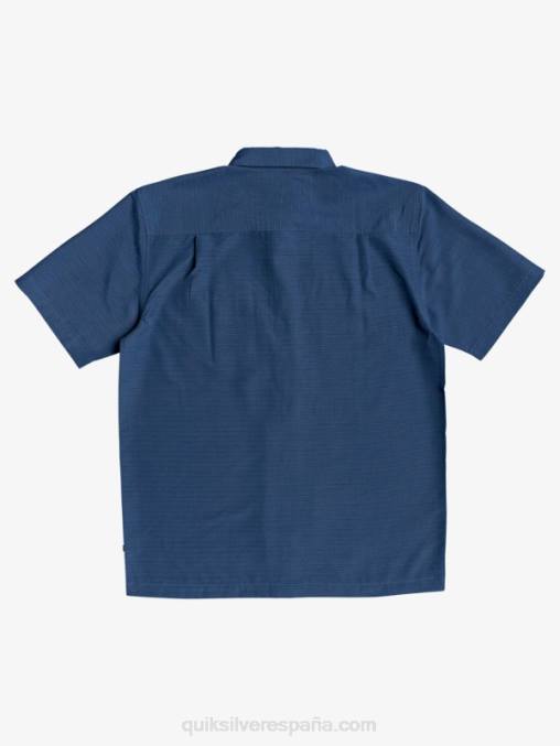 centinella azul marino de medianoche camisa antiarrugas premium waterman centinela D6T4D1304 hombres Quiksilver