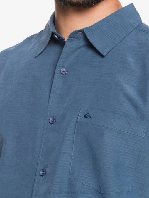 centinella azul marino de medianoche camisa antiarrugas premium waterman centinela D6T4D1304 hombres Quiksilver
