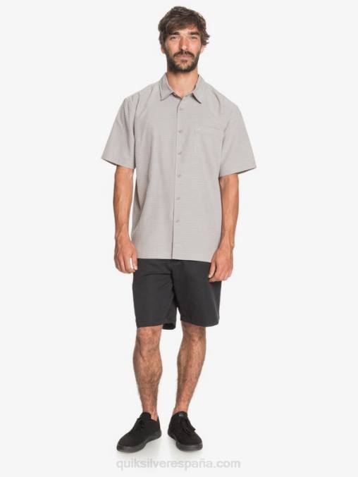 centinella gris pedernal camisa antiarrugas premium waterman centinela D6T4D1301 hombres Quiksilver
