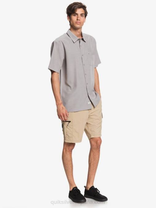 centinella gris pedernal camisa antiarrugas premium waterman centinela D6T4D1301 hombres Quiksilver