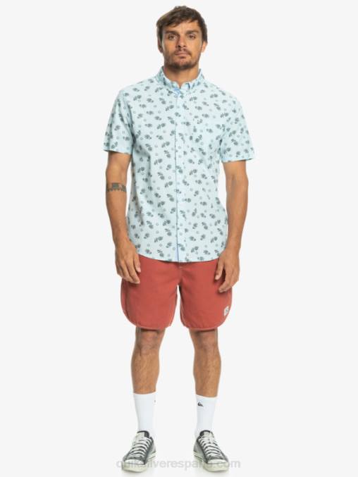 cielo azul del océano del océano al paraíso camiseta de manga corta D6T4D1389 hombres Quiksilver