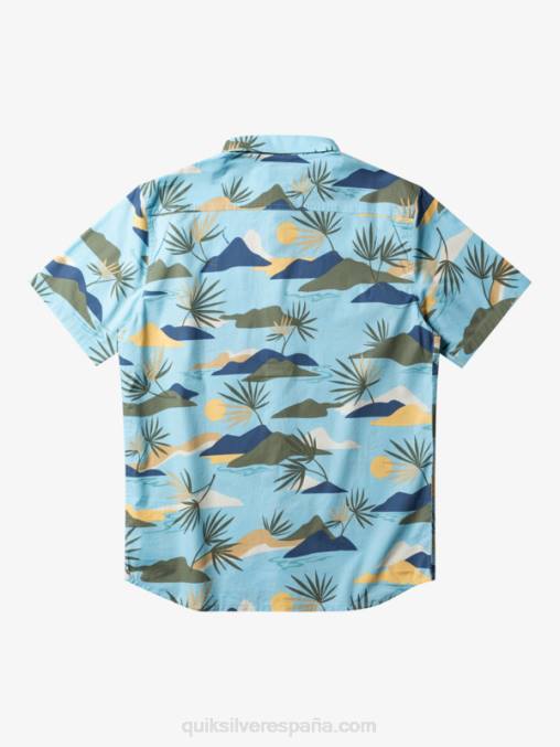 cielo azul lento aturdimiento ss camisa de manga corta aturdida lenta D6T4D665 hombres Quiksilver