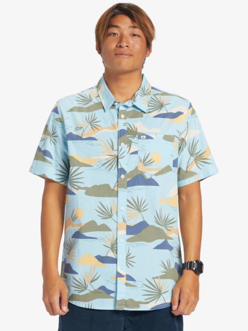 cielo azul lento aturdimiento ss camisa de manga corta aturdida lenta D6T4D665 hombres Quiksilver