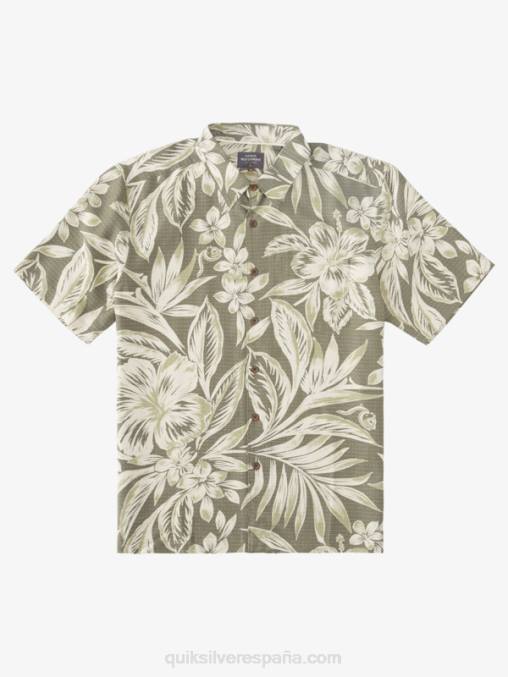 días polvorientos de brunch de aceitunas camisa de manga corta hora de brunch waterman D6T4D1334 hombres Quiksilver