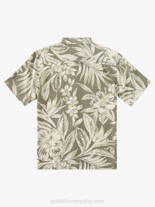 días polvorientos de brunch de aceitunas camisa de manga corta hora de brunch waterman D6T4D1334 hombres Quiksilver