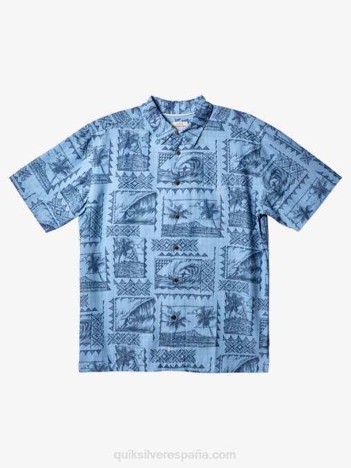 excursionistas de surf azul anochecer camiseta de manga corta waterman surf trippers D6T4D434 hombres Quiksilver