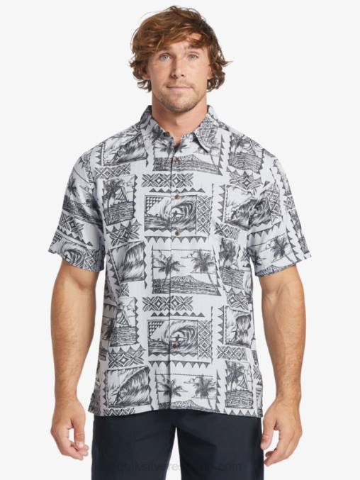 excursionistas de surf negro camiseta de manga corta waterman surf trippers D6T4D433 hombres Quiksilver