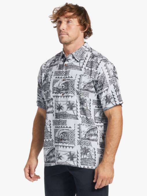 excursionistas de surf negro camiseta de manga corta waterman surf trippers D6T4D433 hombres Quiksilver