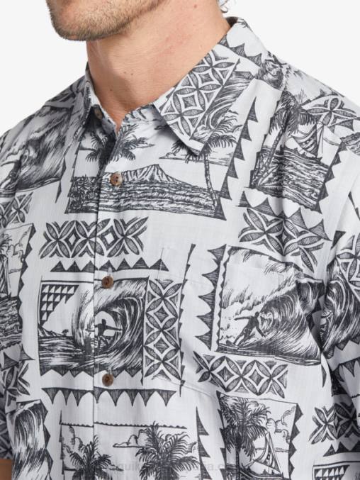 excursionistas de surf negro camiseta de manga corta waterman surf trippers D6T4D433 hombres Quiksilver