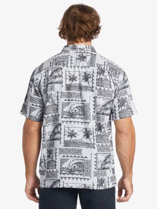 excursionistas de surf negro camiseta de manga corta waterman surf trippers D6T4D433 hombres Quiksilver