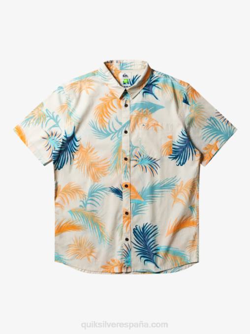 falla tropical de abedul camisa de manga corta con falla tropical D6T4D550 hombres Quiksilver