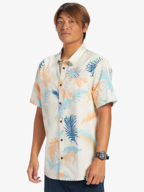 falla tropical de abedul camisa de manga corta con falla tropical D6T4D550 hombres Quiksilver