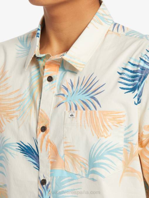 falla tropical de abedul camisa de manga corta con falla tropical D6T4D550 hombres Quiksilver