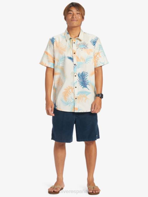 falla tropical de abedul camisa de manga corta con falla tropical D6T4D550 hombres Quiksilver