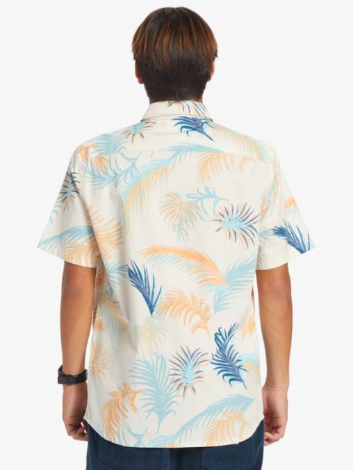 falla tropical de abedul camisa de manga corta con falla tropical D6T4D550 hombres Quiksilver