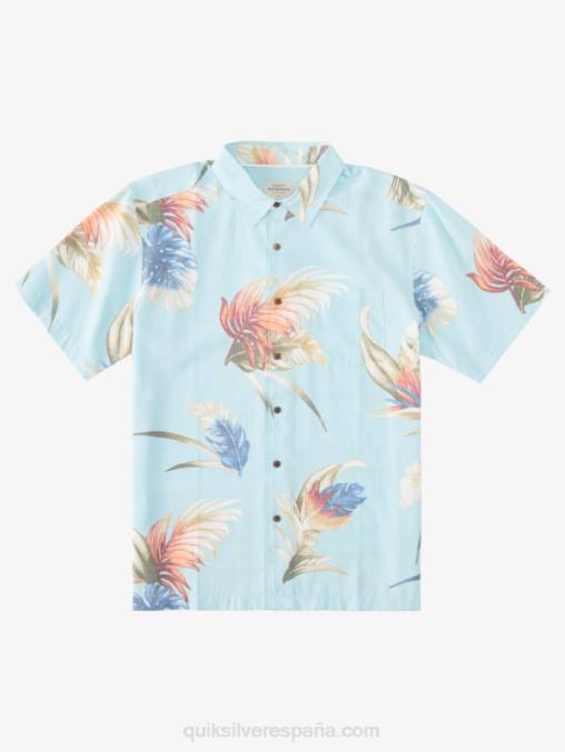 floral del arco iris acuático camisa de manga corta con estampado floral arcoíris de waterman D6T4D825 hombres Quiksilver