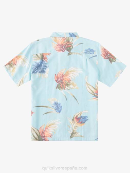 floral del arco iris acuático camisa de manga corta con estampado floral arcoíris de waterman D6T4D825 hombres Quiksilver