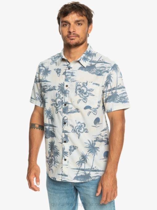 flujo de aire de abedul camisa de manga corta con flujo de aire D6T4D1368 hombres Quiksilver