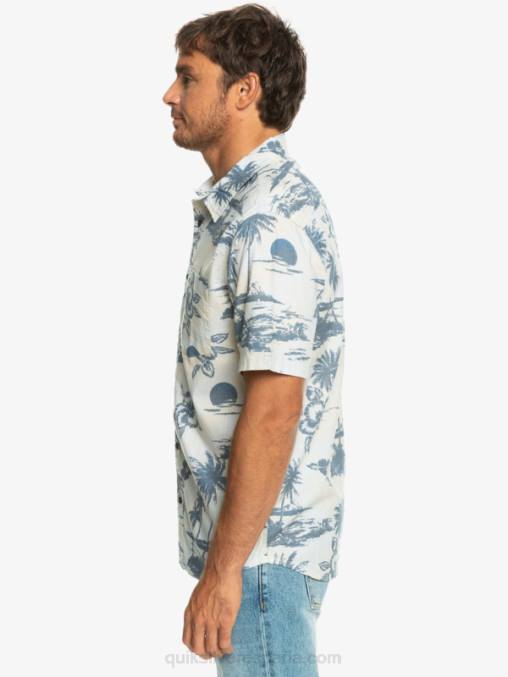 flujo de aire de abedul camisa de manga corta con flujo de aire D6T4D1368 hombres Quiksilver