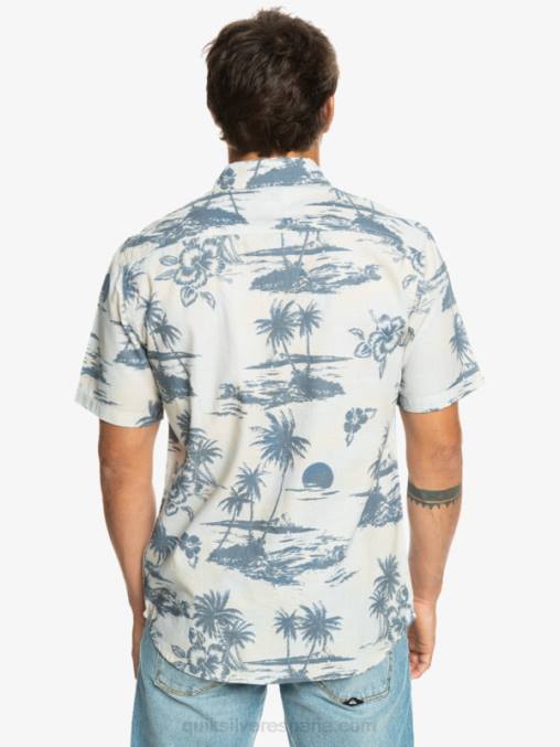 flujo de aire de abedul camisa de manga corta con flujo de aire D6T4D1368 hombres Quiksilver