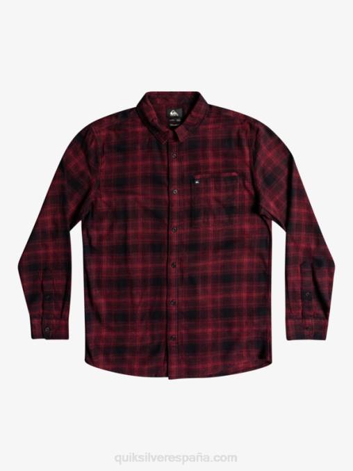 ganaway negro camisa de franela de manga larga ganaway stretch D6T4D1769 hombres Quiksilver
